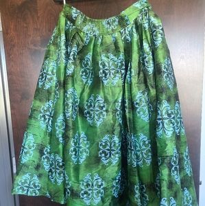 Damask dupioni silk skirt size 16W